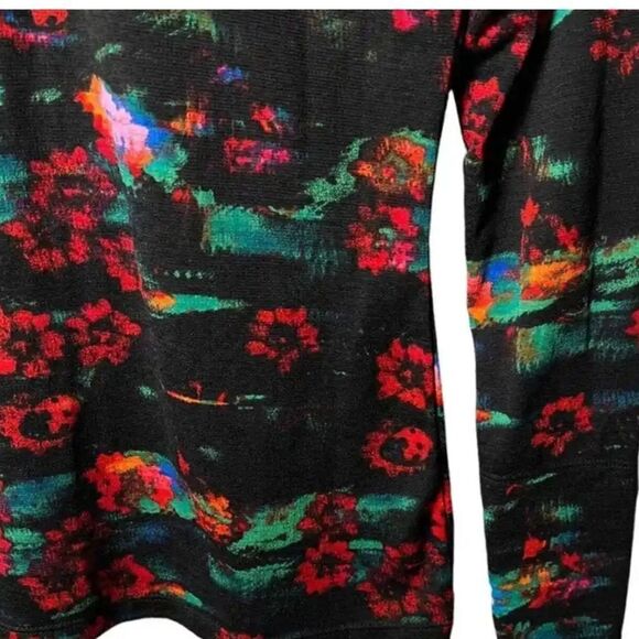 Rachel Comey X Target Long Sleeve Turtleneck  Kodak Red Floral NWT Size 4X - Picture 4 of 11